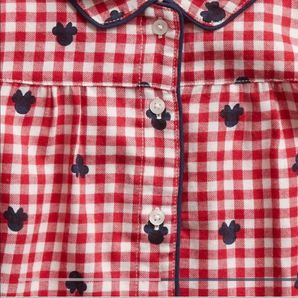 Baby Gap Minnie Mouse Holiday Plaid Flannel Pajamas 6-12M Disney Christmas NWT! - Picture 3 of 5